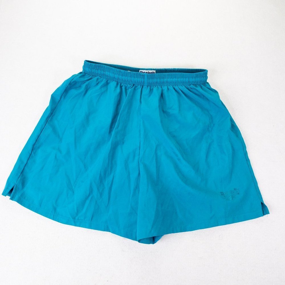 Reebok Womens Shorts Blue Size Large Athletic Activewear‎ Bermuda Activewear
